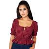 Voodoo Vixen - Sadie Top - Rouge/Noir Product image